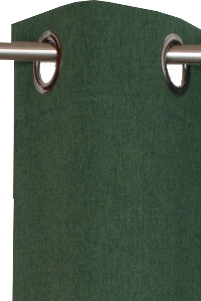 Curtains with rings, DARK GREEN, detail image number 1