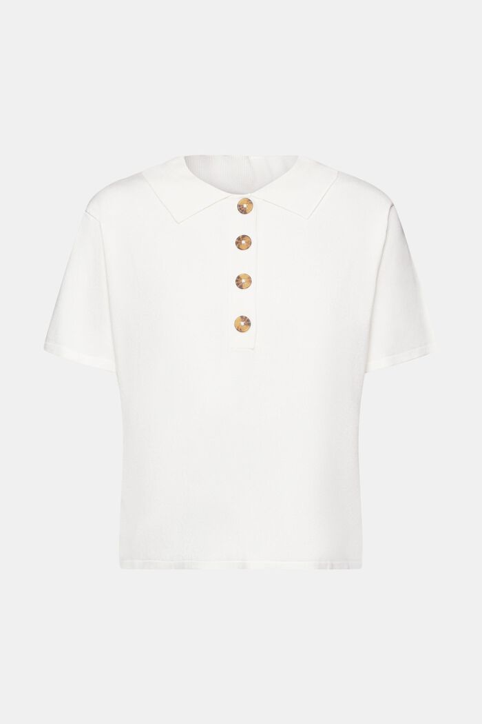 Troyer jumper with short sleeves, OFF WHITE, detail image number 6