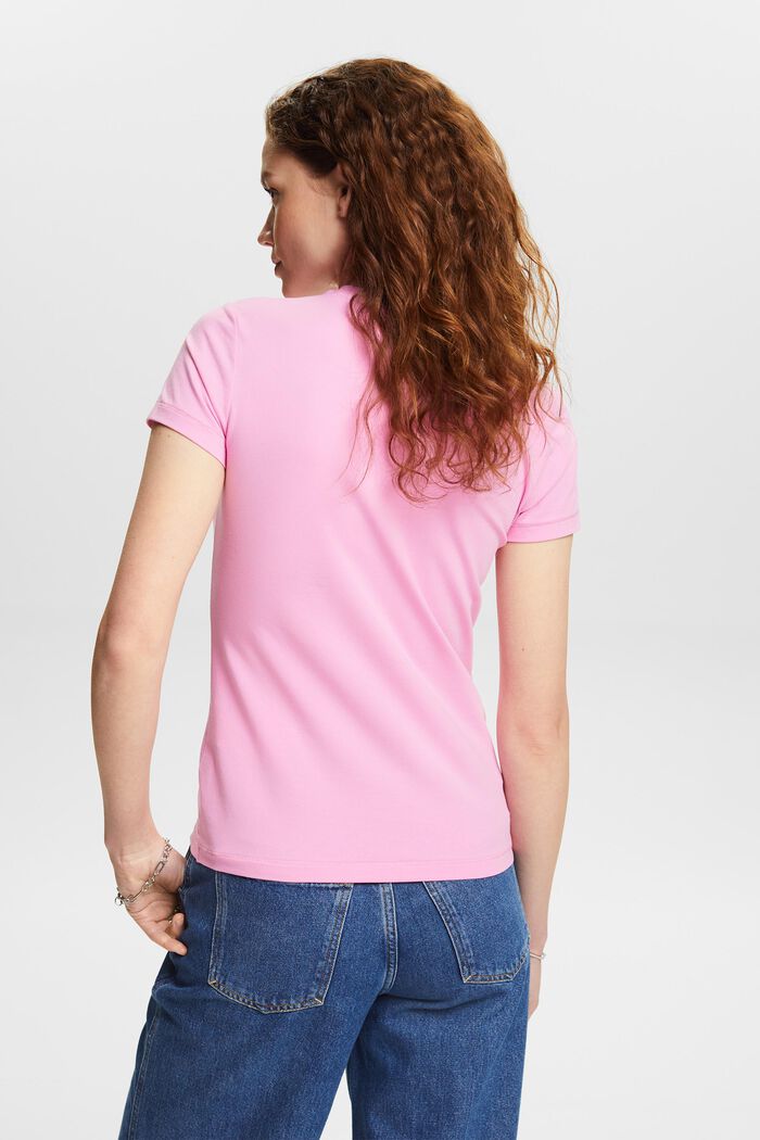 V-Neck Jersey T-Shirt, PINK, detail image number 2