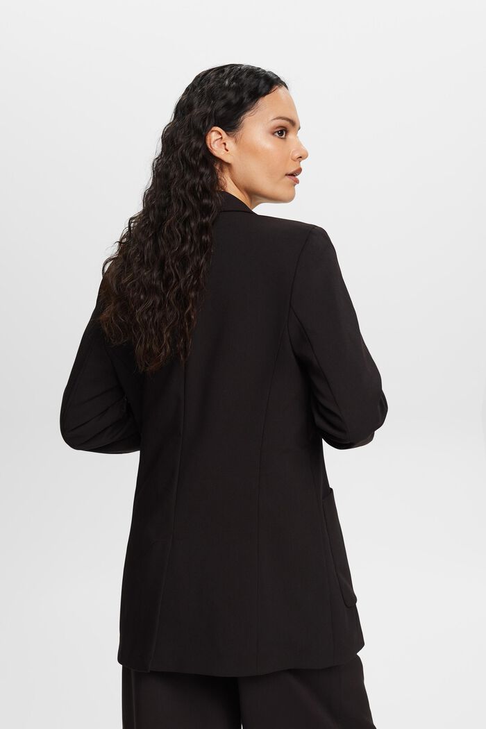 Blazer with draped sleeves, BLACK, detail image number 3