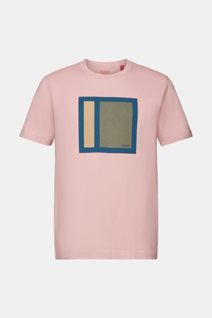 Graphic Cotton Jersey T-Shirt, OLD PINK, detail image number 6