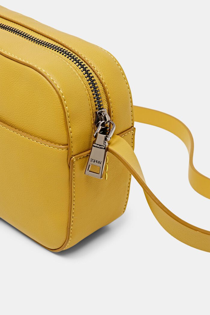 Faux leather shoulder bag, DUSTY YELLOW, detail image number 1