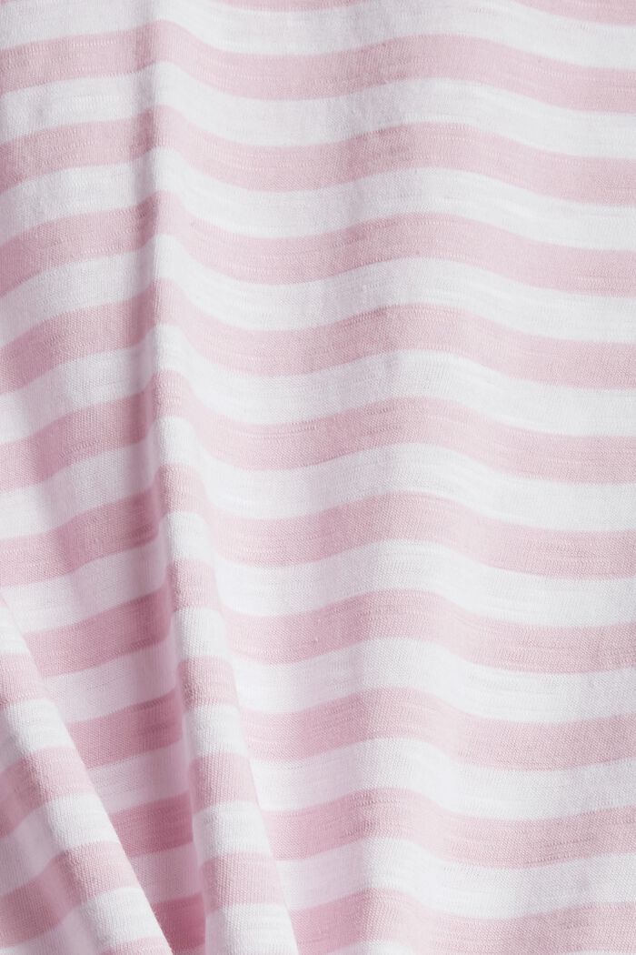 Striped T-shirt in organic cotton, PINK, detail image number 1