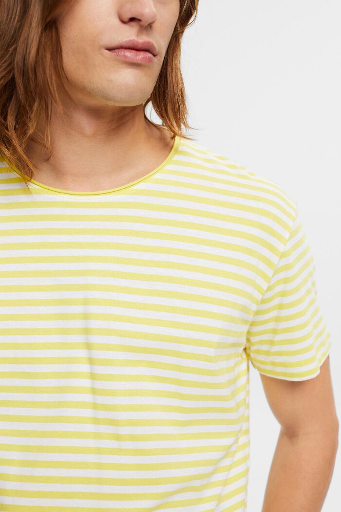 Striped jersey t-shirt, BRIGHT YELLOW, detail image number 2