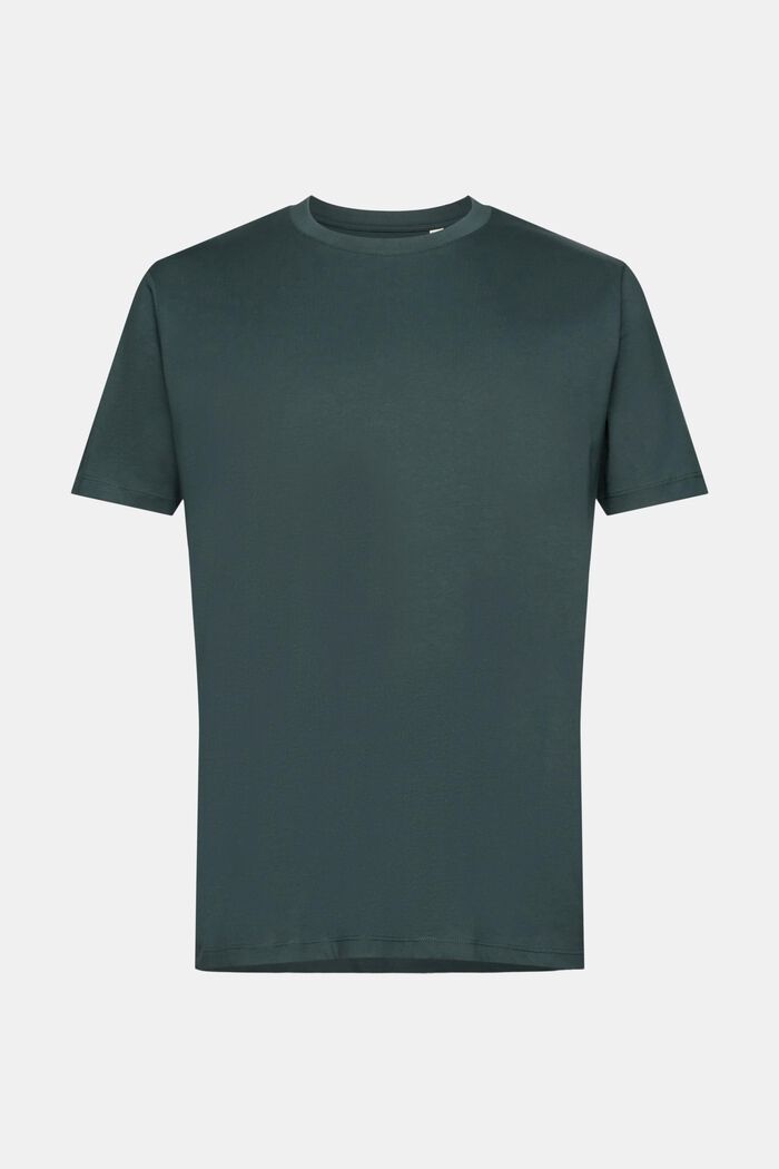 Crewneck Jersey T-Shirt, TEAL BLUE, detail image number 6