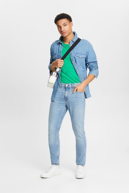 Mid-Rise Slim Tapered Jeans