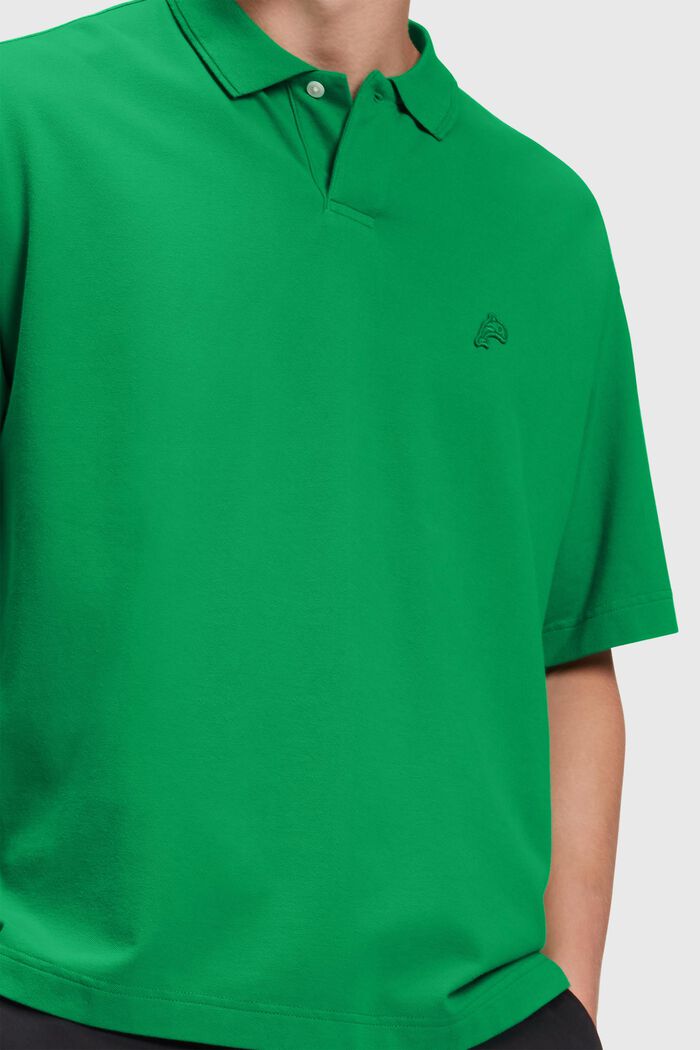 Dolphin Tennis Club Relaxed Polo, GREEN, detail image number 2