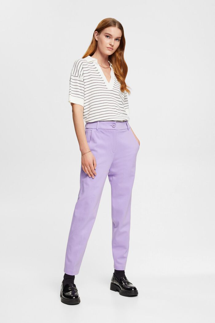SPORTY PUNTO mix & match tapered trousers, LAVENDER, detail image number 5