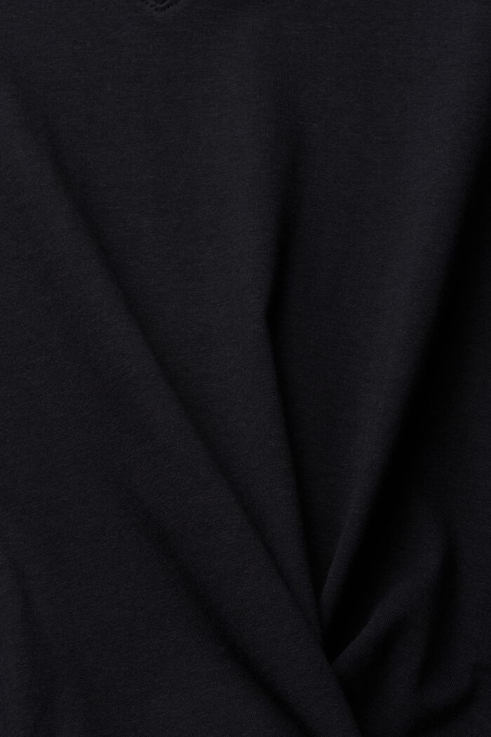Double pack of T-shirts made of blended organic cotton, BLACK, detail image number 5