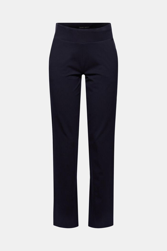 Jersey trousers made of organic cotton, NAVY, detail image number 0