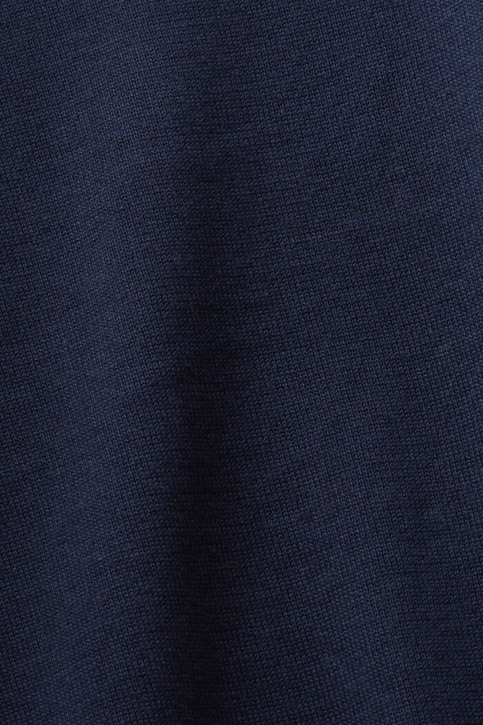 Cotton Crewneck Sweater, NAVY, detail image number 5