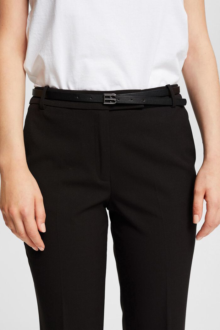 PURE BUSINESS mix & match trousers, BLACK, detail image number 2