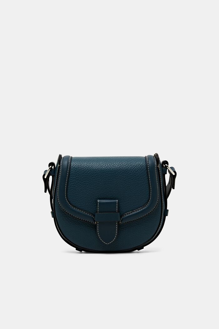 Faux leather cross body bag, TEAL GREEN, detail image number 0