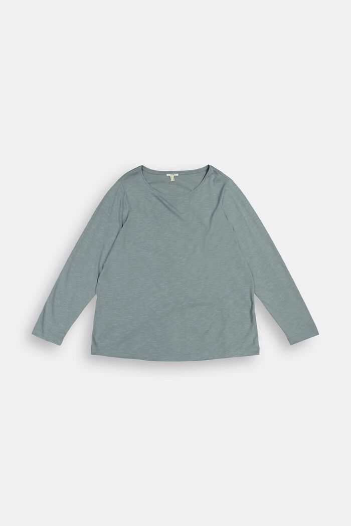 CURVY long sleeve top in blended organic cotton
