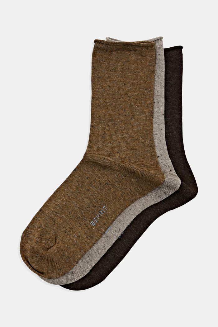 3-pack of socks with cashmere