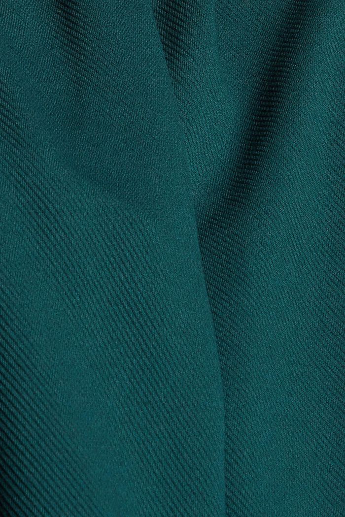 Tracksuit bottoms with an elasticated waistband, made of recycled material, DARK TEAL GREEN, detail image number 4