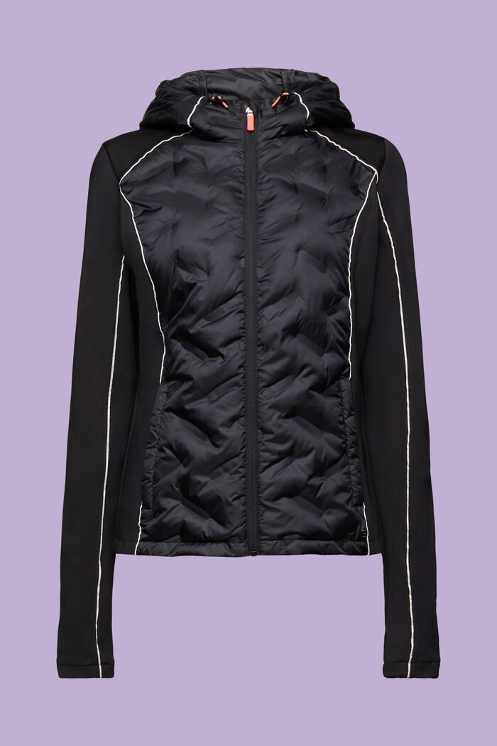 Active Hooded Padded Jacket, BLACK, detail image number 6