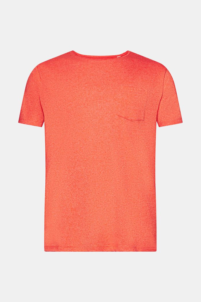Recycled: melange jersey T-shirt, ORANGE RED, detail image number 6