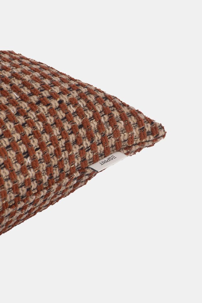 Textured bouclé cushion cover, RUST, detail image number 1