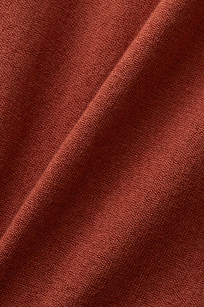 Long, open cardigan, TERRACOTTA, detail image number 4
