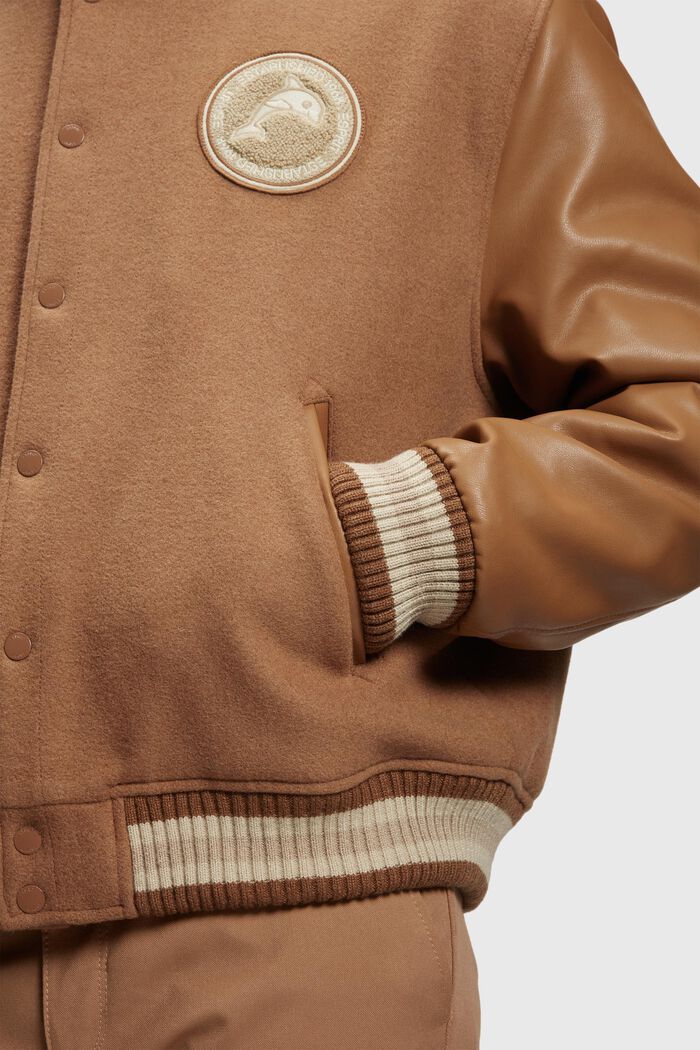 Varsity jacket, CARAMEL, detail image number 2