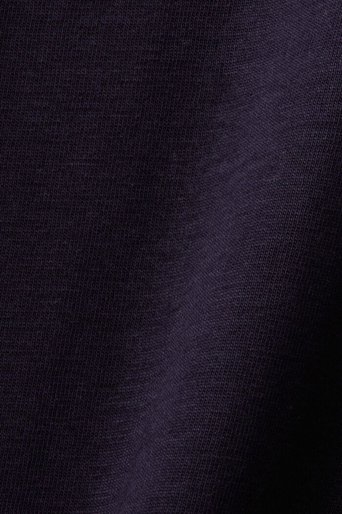 Printed Cotton T-Shirt, NAVY, detail image number 4