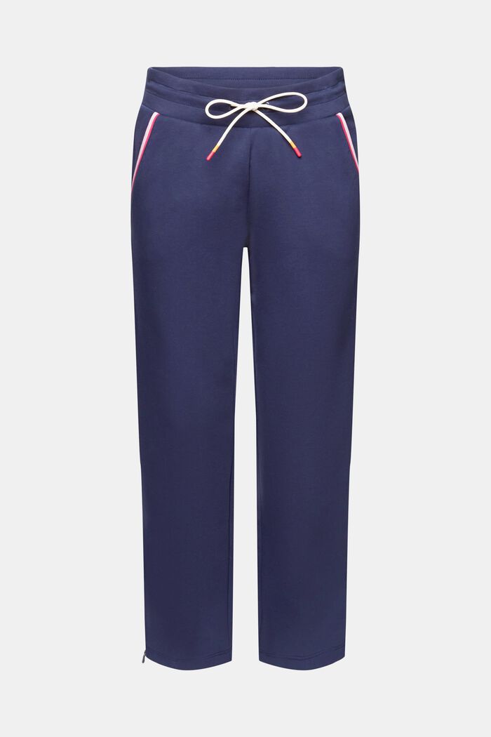 Organic cotton jogging trousers with zip cuffs, NAVY, detail image number 6