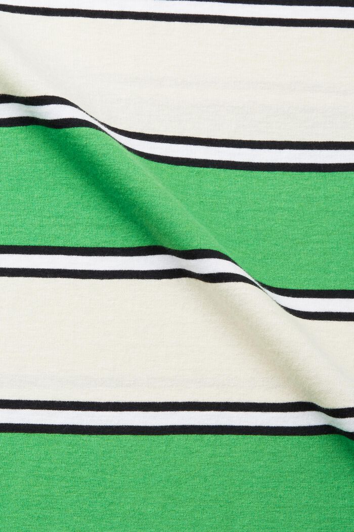 Striped sustainable cotton T-shirt, GREEN, detail image number 5