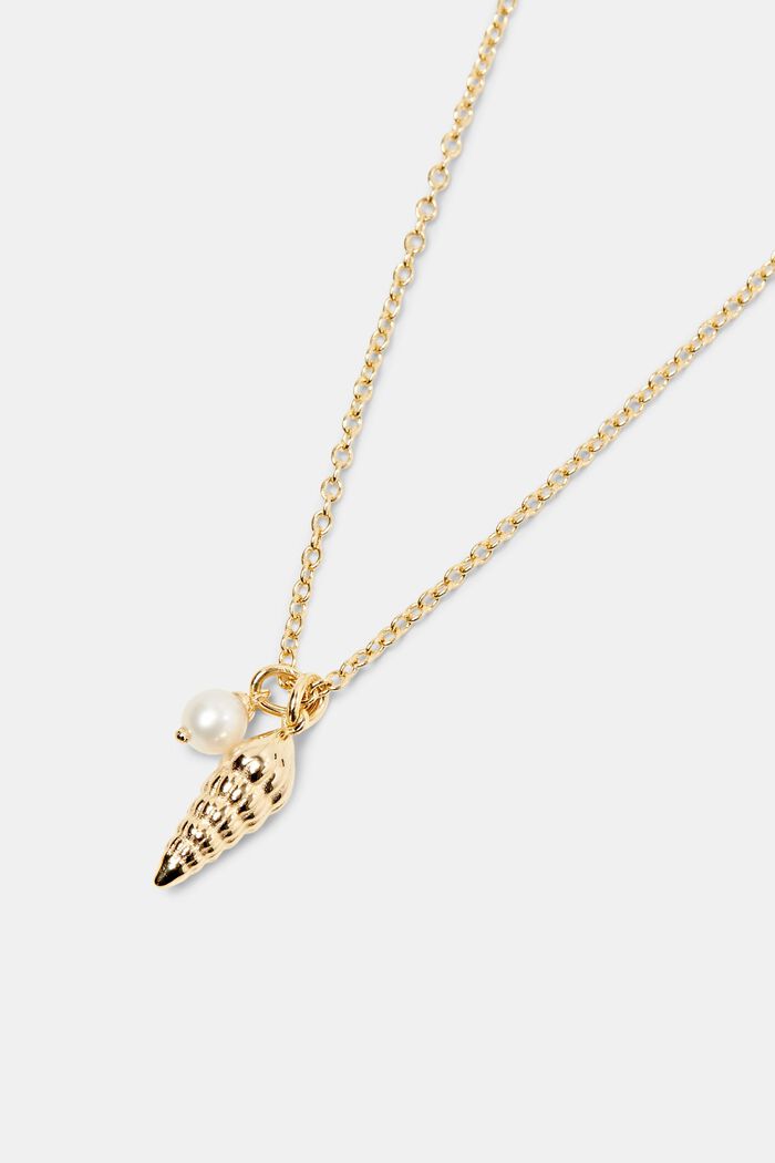 Ocean Pendant Necklace, GOLD, detail image number 1