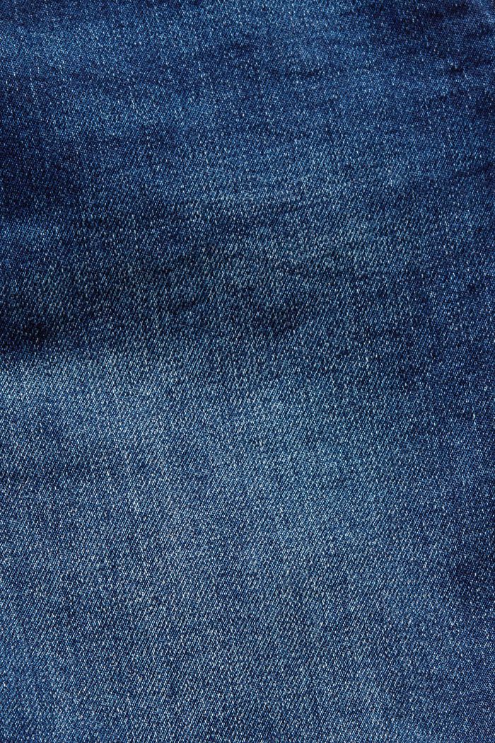 Mid-Rise Denim Shorts, BLUE DARK WASHED, detail image number 5