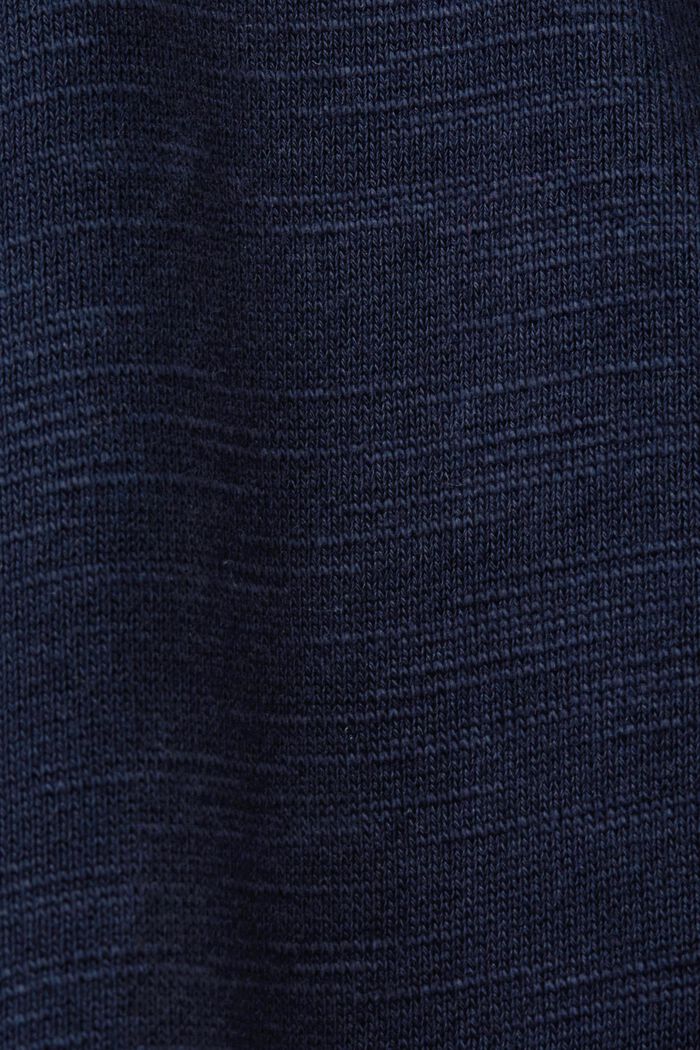 Zipper hoodie, 100% cotton, NAVY, detail image number 4