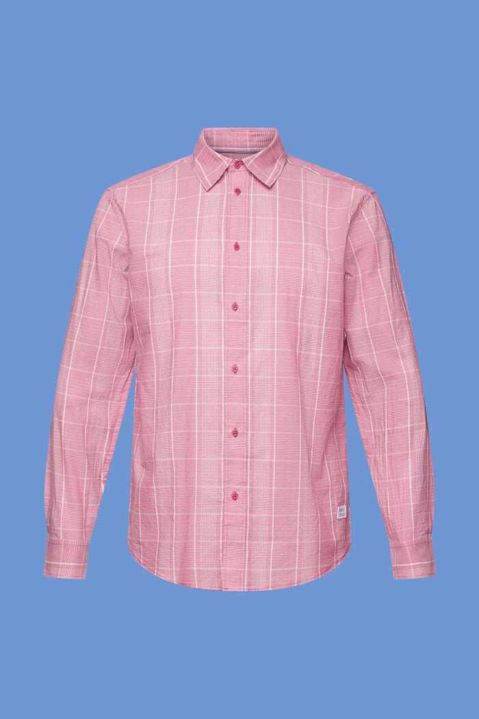 Lightweight check shirt, 100% cotton, DARK PINK, detail image number 5