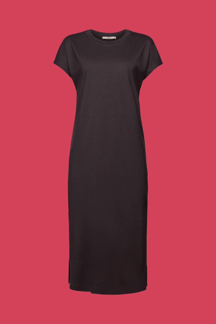 Jersey midi dress, ANTHRACITE, detail image number 6
