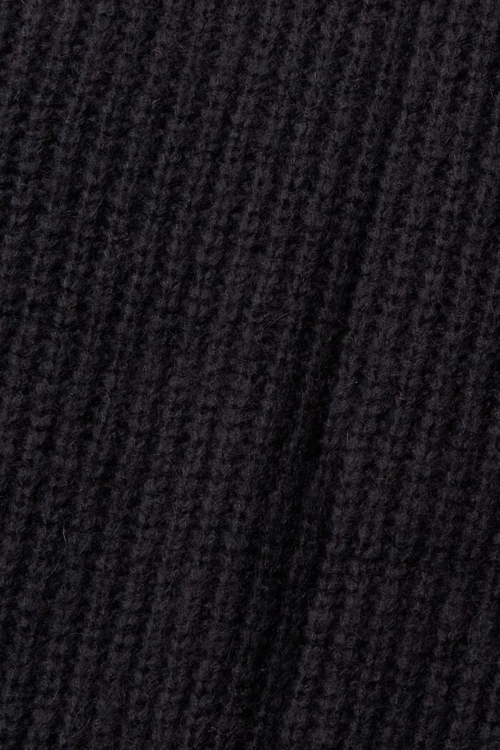 Sleeveless wool blend jumper, BLACK, detail image number 1