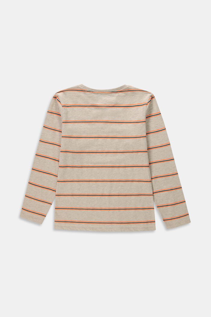 Striped long-sleeved top