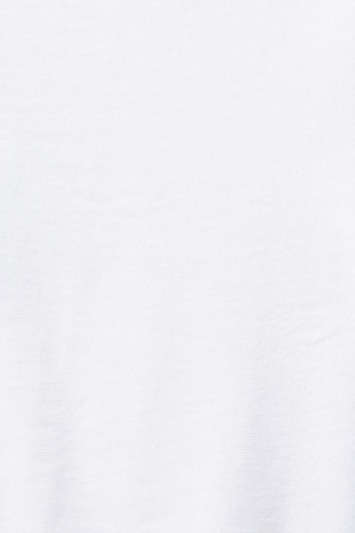 Graphic Print Cotton T-Shirt, WHITE, detail image number 5