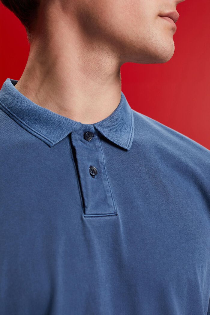 Jersey polo shirt, NAVY, detail image number 2