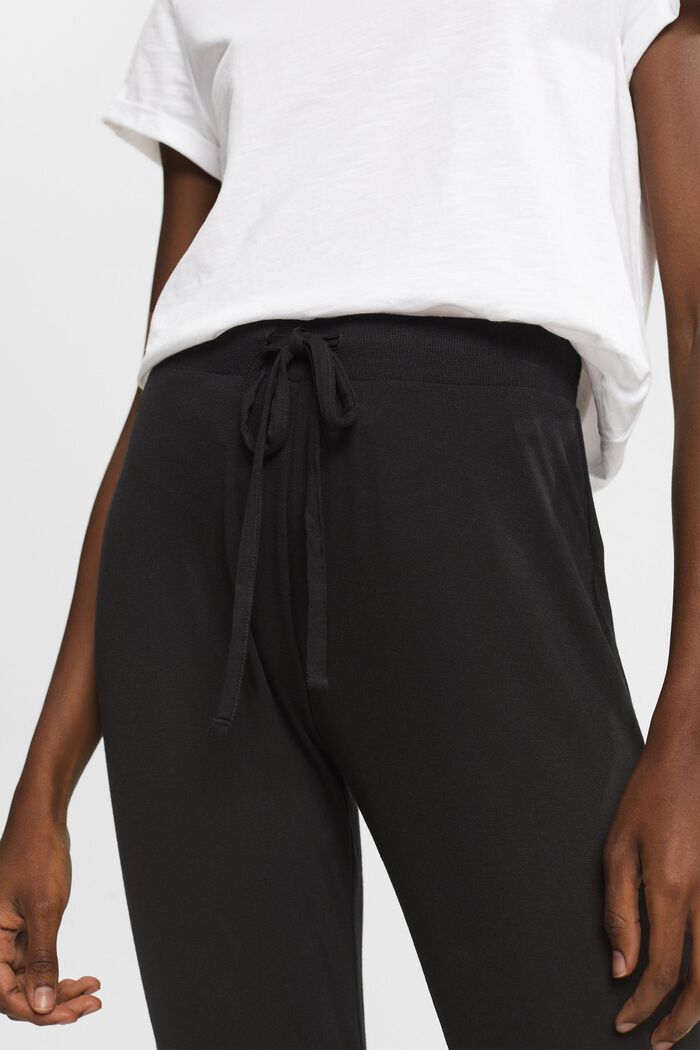 Pyjama bottoms in LENZING™ ECOVERO™, BLACK, detail image number 0