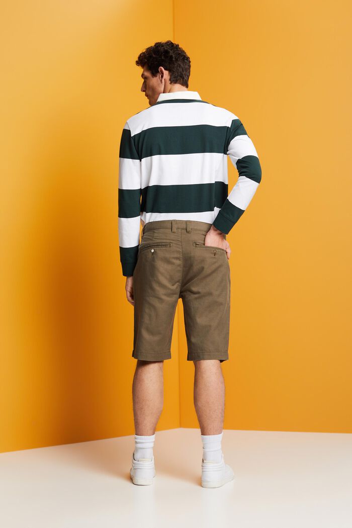 Chino-style shorts, DUSTY GREEN, detail image number 3