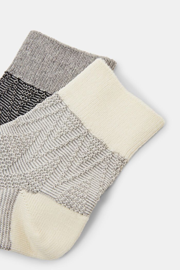 2-Pack Structured Socks, GREY, detail image number 2