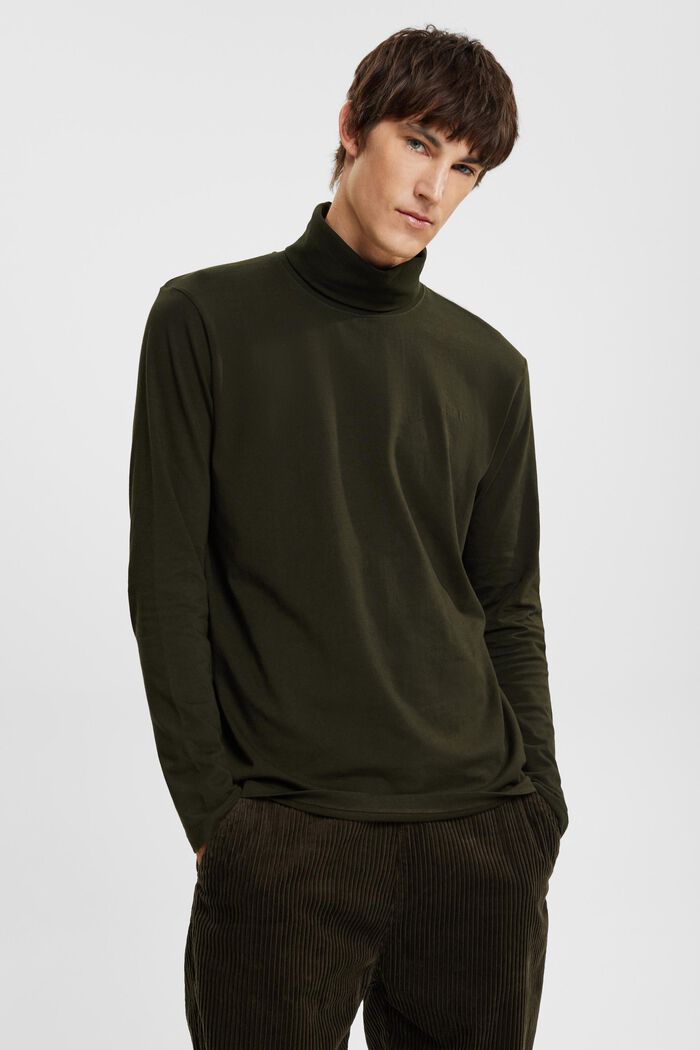 Roll neck long sleeve top