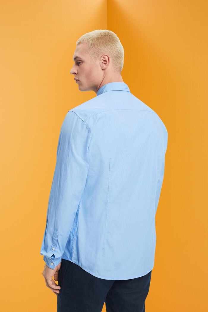 Slim fit, sustainable cotton shirt, LIGHT BLUE, detail image number 3