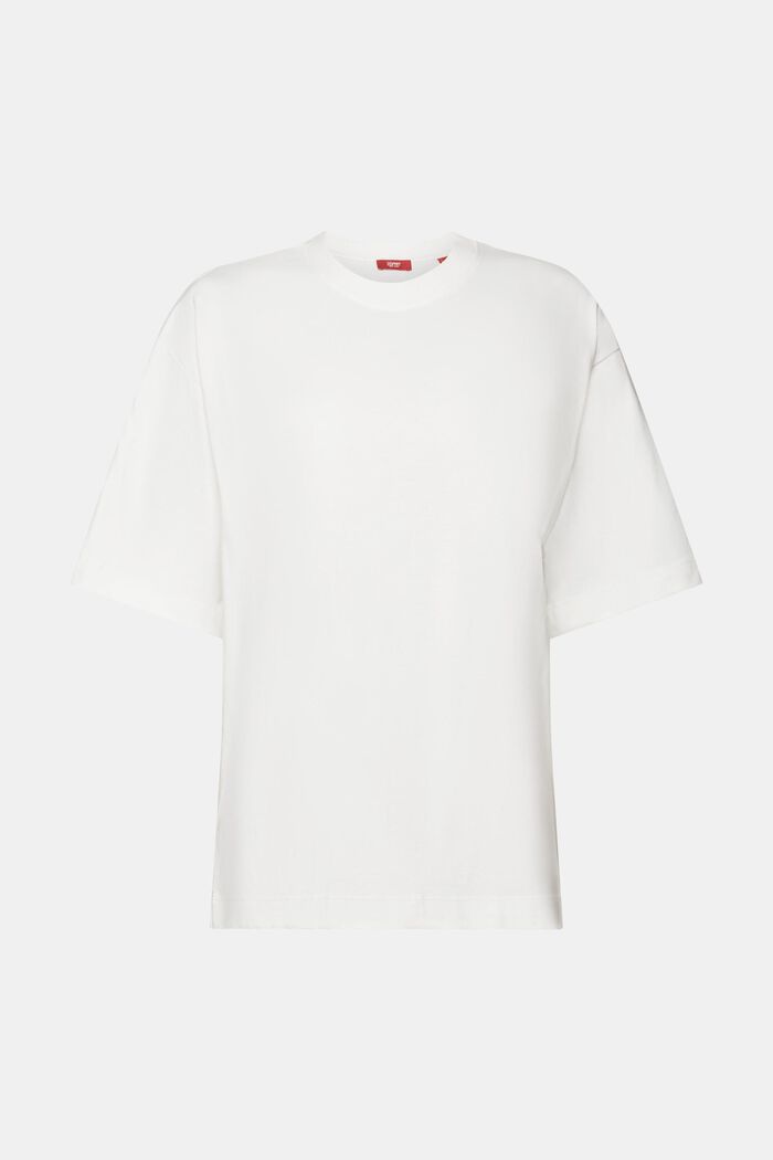 Oversized Cotton T-Shirt, OFF WHITE, detail image number 6