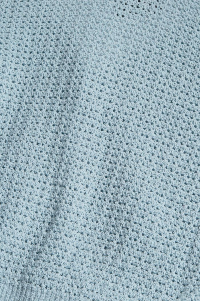 Openwork cardigan, GREY BLUE, detail image number 1