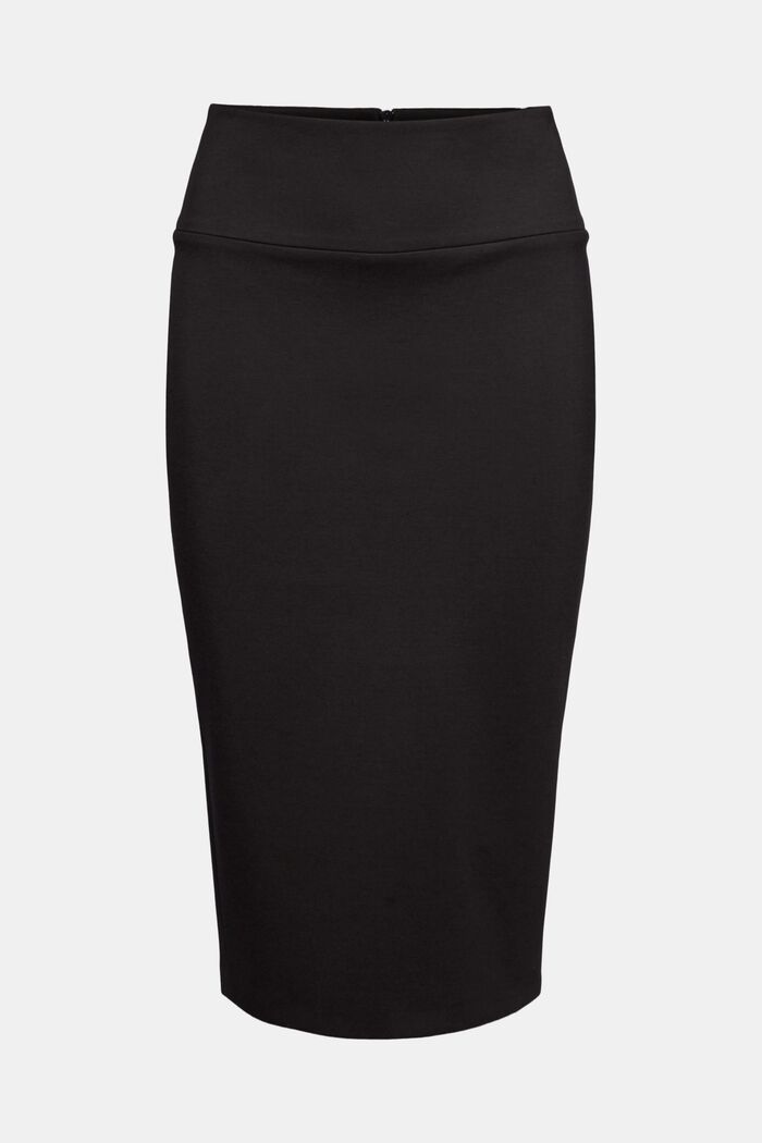 SOFT PUNTO Mix + Match stretch skirt, BLACK, detail image number 5