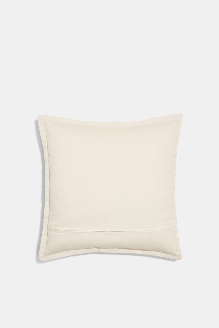 Bi-colour cushion cover made of 100% cotton, WHITE, detail image number 2