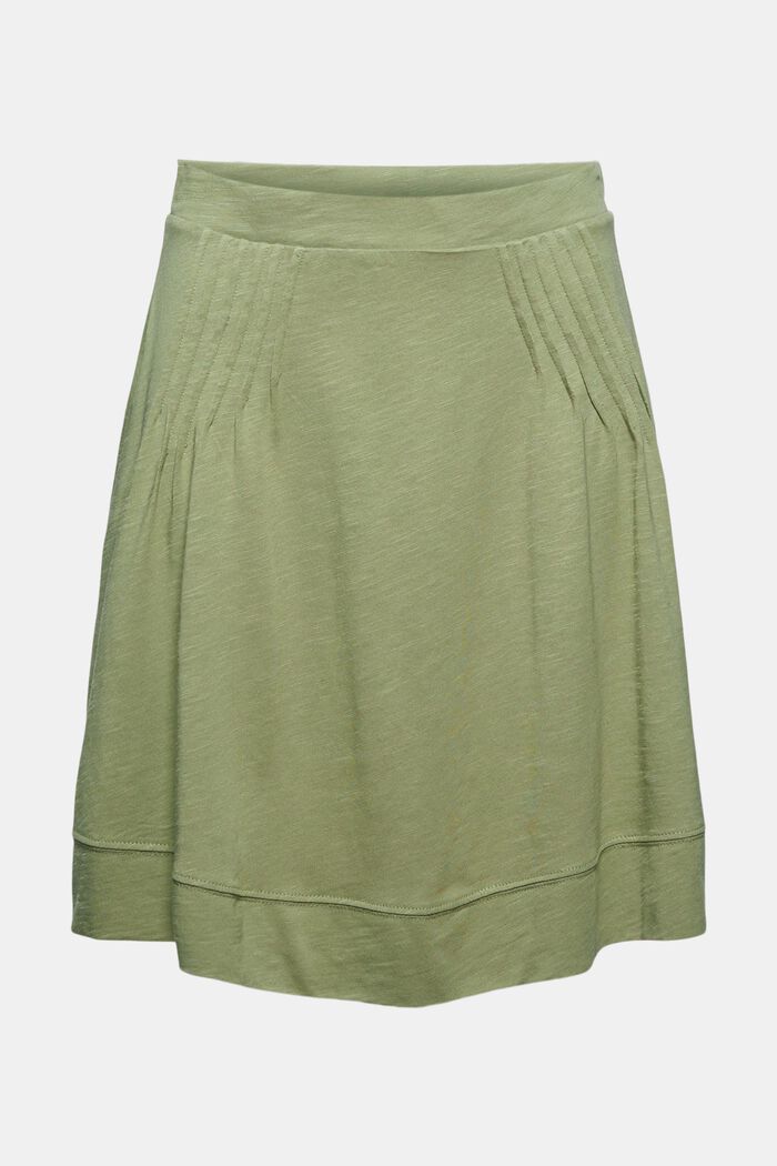 A-line jersey skirt made of organic cotton/TENCEL™, LIGHT KHAKI, detail image number 7