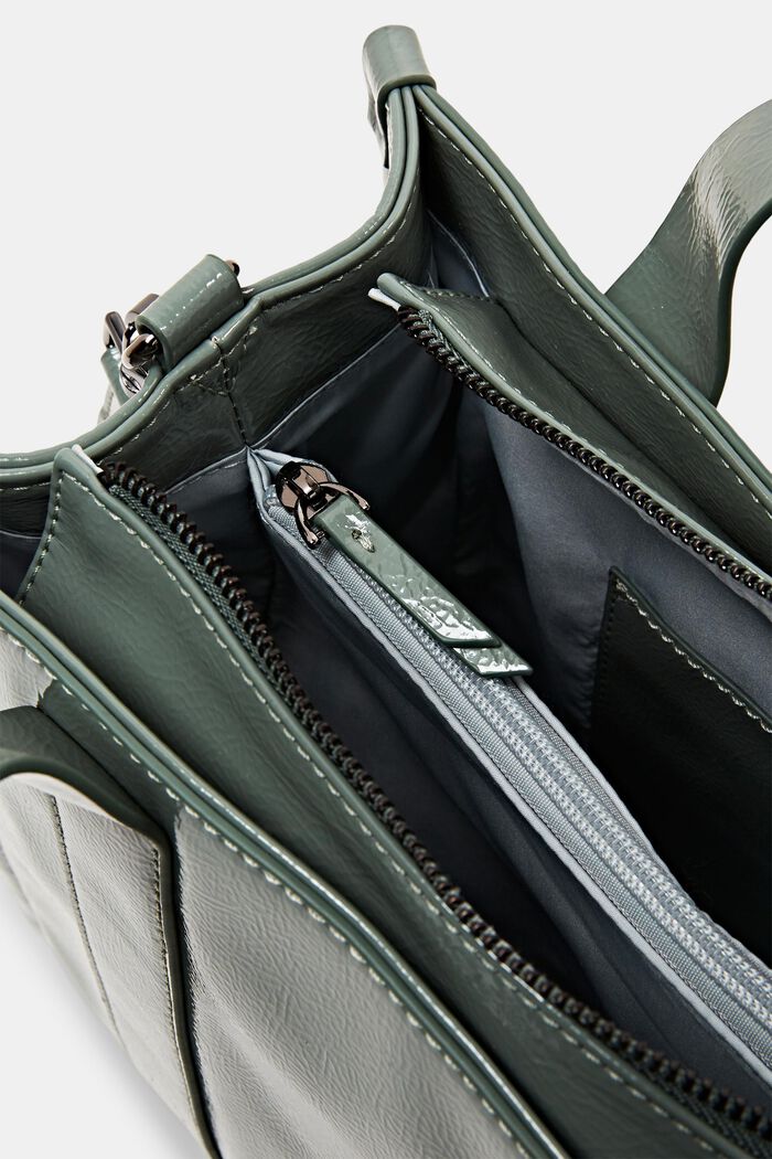 Tote bag with removable shoulder strap, DUSTY GREEN, detail image number 3