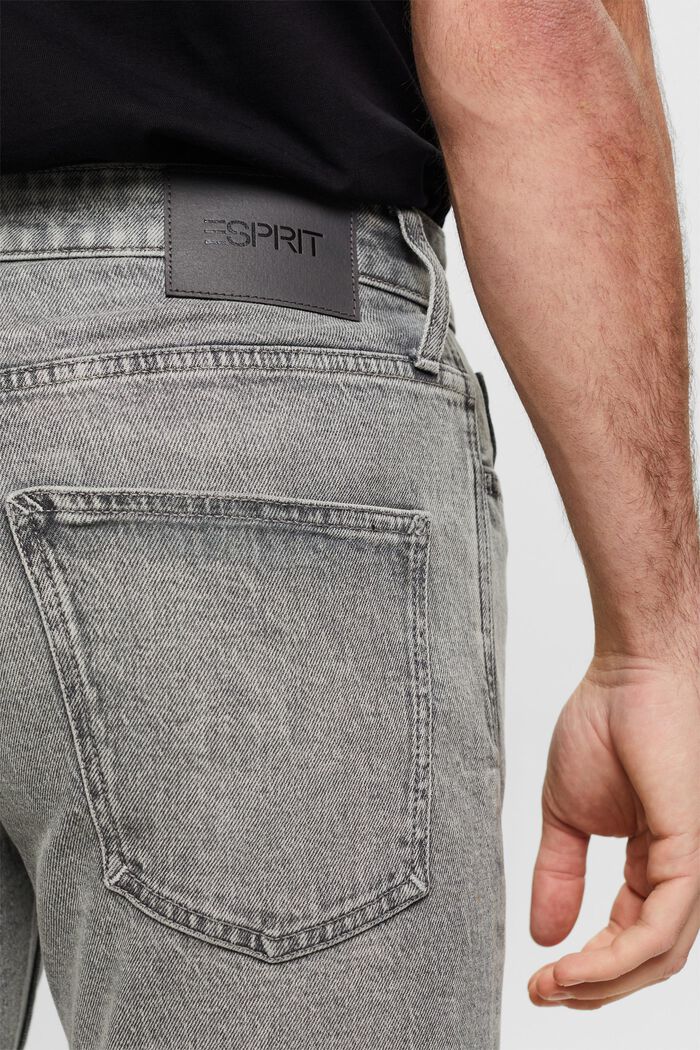 Mid-Rise Slim Jeans, GREY LIGHT WASHED, detail image number 4