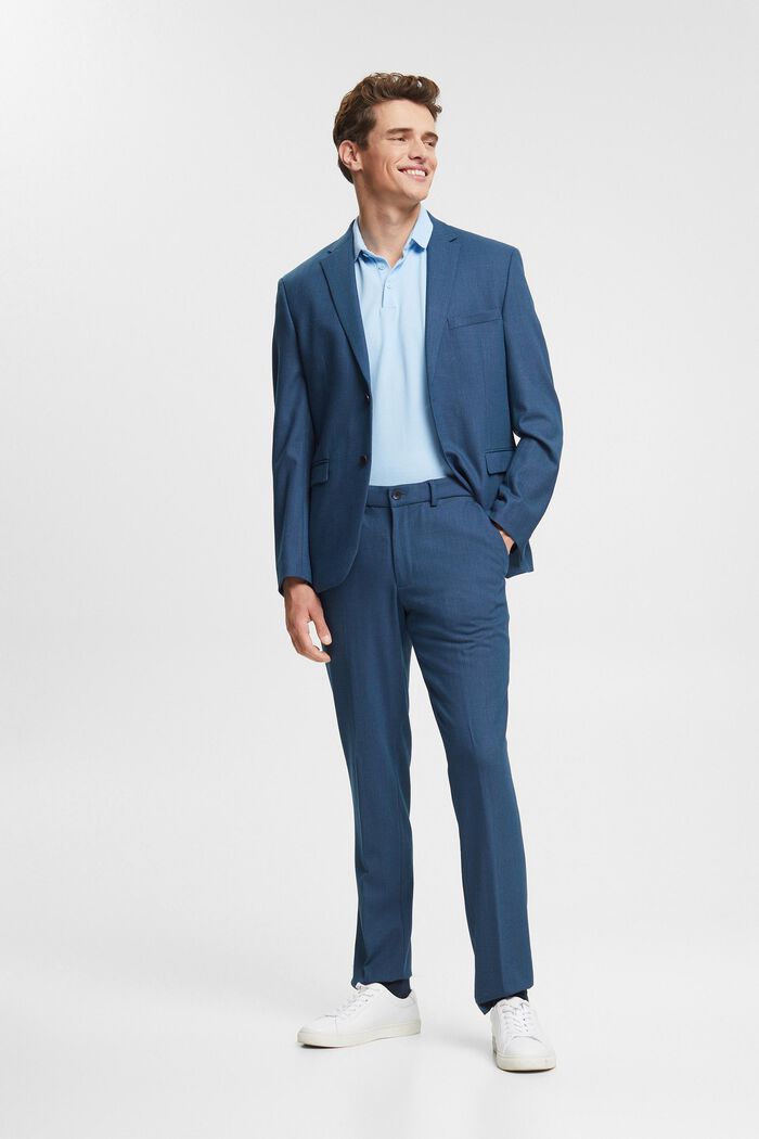 Mix & Match: Bird's eye suit trousers, BLUE, detail image number 5
